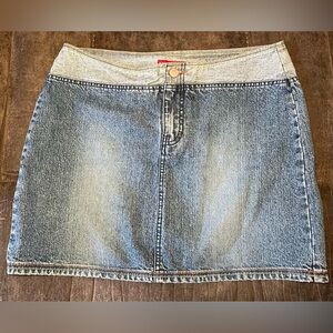 Y2K Union Bay Denim Blue Mini Skirt Sz 9